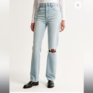 A&F The 90s Straight Ultra Hi Rise Jeans